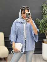 شومیز راه راه نگار کد 5066
