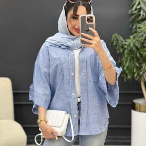 شومیز راه راه نگار کد 5066