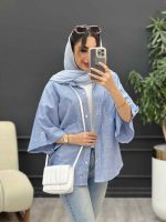 شومیز راه راه نگار کد 5066 - تصویر 30