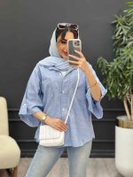شومیز راه راه نگار کد 5066 - تصویر 10