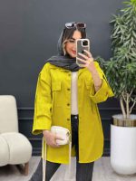 مانتو جیب کراواتی آستین پاکتی کد 5027 - تصویر 17