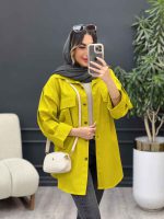مانتو جیب کراواتی آستین پاکتی کد 5027 - تصویر 8