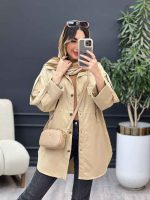 مانتو جیب کراواتی آستین پاکتی کد 5027 - تصویر 20