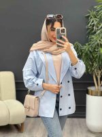 مانتو لینن شش دکمه کد 5085 - تصویر 6