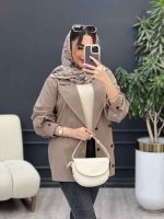 مانتو لینن شش دکمه کد 5085 - تصویر 7