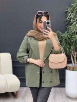 مانتو لینن شش دکمه کد 5085 - تصویر 4