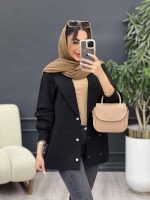 مانتو لینن شش دکمه کد 5085 - تصویر 5