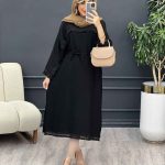 پیراهن بلند پایین ریش کد 5090
