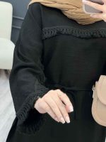 پیراهن بلند پایین ریش کد 5090 - تصویر 4