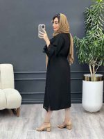 پیراهن بلند پایین ریش کد 5090 - تصویر 6