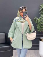 مانتو لینن پشت دو پاگن کد 4983 - تصویر 4