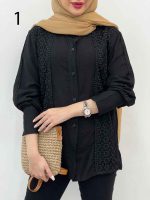 شومیز ترکیبی دانتل کد 4618 - تصویر 20