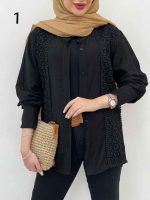 شومیز ترکیبی دانتل کد 4618 - تصویر 6