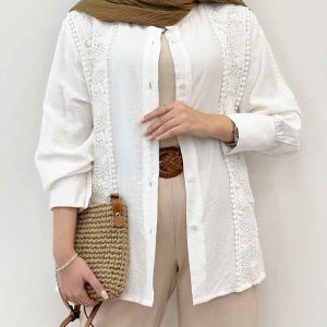 شومیز ترکیبی دانتل کد 4618