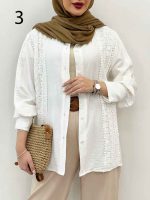شومیز ترکیبی دانتل کد 4618 - تصویر 7