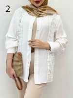 شومیز ترکیبی دانتل کد 4618 - تصویر 17