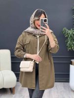 مانتو برش دار دو جیب سلما کد 5050 - تصویر 6