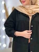 مانتو دو جیب برش دار سرو کد 5098 - تصویر 3