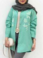 مانتو گلدوزی گلناز کد 5101 - تصویر 21