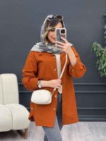 مانتو بغل سه دکمه سروناز کد 5089 - تصویر 4
