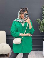 مانتو بغل سه دکمه سروناز کد 5089 - تصویر 15