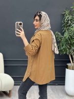 مانتو بغل سه دکمه سروناز کد 5089 - تصویر 22