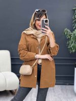 مانتو بغل سه دکمه سروناز کد 5089 - تصویر 12