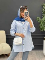 مانتو بغل سه دکمه سروناز کد 5089 - تصویر 10