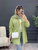 مانتو بغل سه دکمه سروناز کد 5089 - تصویر 9