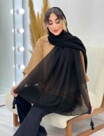 شال پلیسه منگوله دار شبنم کد 5059 - تصویر 34