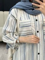 مانتو دو جیب آستین چین کد 4960 - تصویر 11