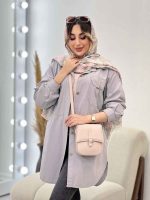 مانتو دو جیب پاکتی پیله دار کد 4972 - تصویر 15