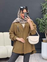 مانتو جیب زیپ سگک دار کد 4973 - تصویر 11