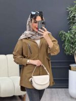 مانتو جیب زیپ سگک دار کد 4973 - تصویر 15