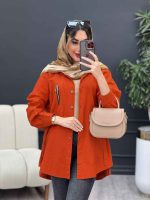 مانتو جیب زیپ سگک دار کد 4973 - تصویر 6