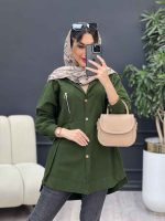 مانتو جیب زیپ سگک دار کد 4973 - تصویر 5