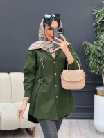 مانتو جیب زیپ سگک دار کد 4973 - تصویر 12