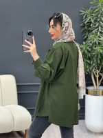 مانتو جیب زیپ سگک دار کد 4973 - تصویر 18