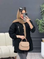 مانتو جیب زیپ سگک دار کد 4973 - تصویر 9