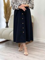 دامن لینن کمرکش کد 4708 - تصویر 3