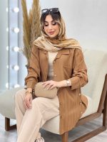 مانتو تک جیب بغل سه دکمه کد 4953 - تصویر 13