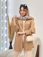 مانتو تک جیب بغل سه دکمه کد 4953 - تصویر 22