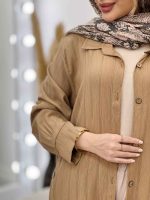 مانتو تک جیب بغل سه دکمه کد 4953 - تصویر 10