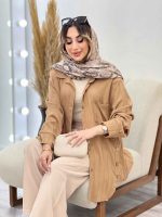 مانتو تک جیب بغل سه دکمه کد 4953 - تصویر 12