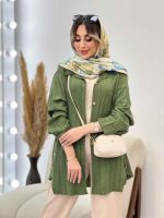 مانتو تک جیب بغل سه دکمه کد 4953 - تصویر 20