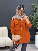 مانتو لینن دو جیب بغل هلال کد 4896 - تصویر 11