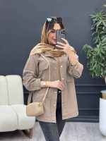 مانتو لینن دو جیب بغل هلال کد 4896 - تصویر 13