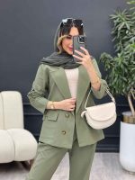 ست مانتو و شلوار دو دکمه پروا کد 4891 - تصویر 16
