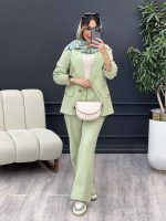 ست مانتو و شلوار دو دکمه پروا کد 4891 - تصویر 15