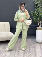 ست مانتو و شلوار دو دکمه پروا کد 4891 - تصویر 25